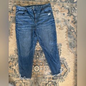 American Eagle next level stretch blue denim jeans size 20 SHORT